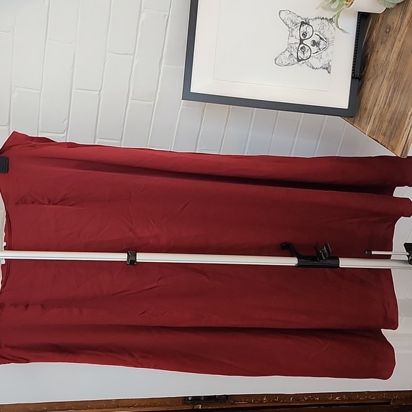 Maroon Silk Skirt, 2x - Picture 8 of 8